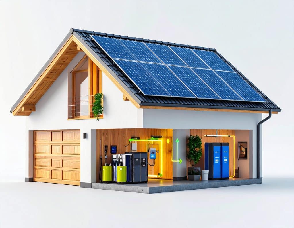 Darstellung PV-Anlage im Haus