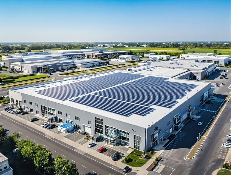 Photovoltaikanlage auf Firmendach