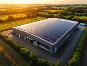Solaranlage auf Logistikhalle