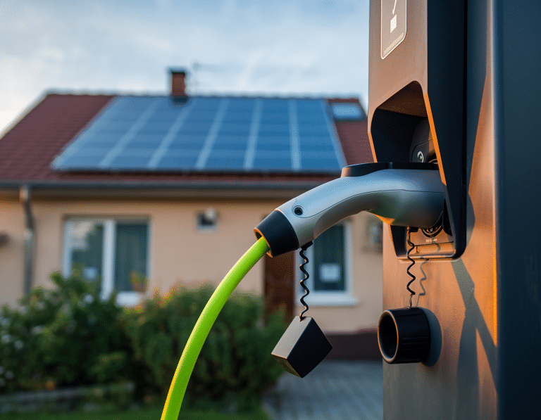 E-Auto laden am Solarcarport