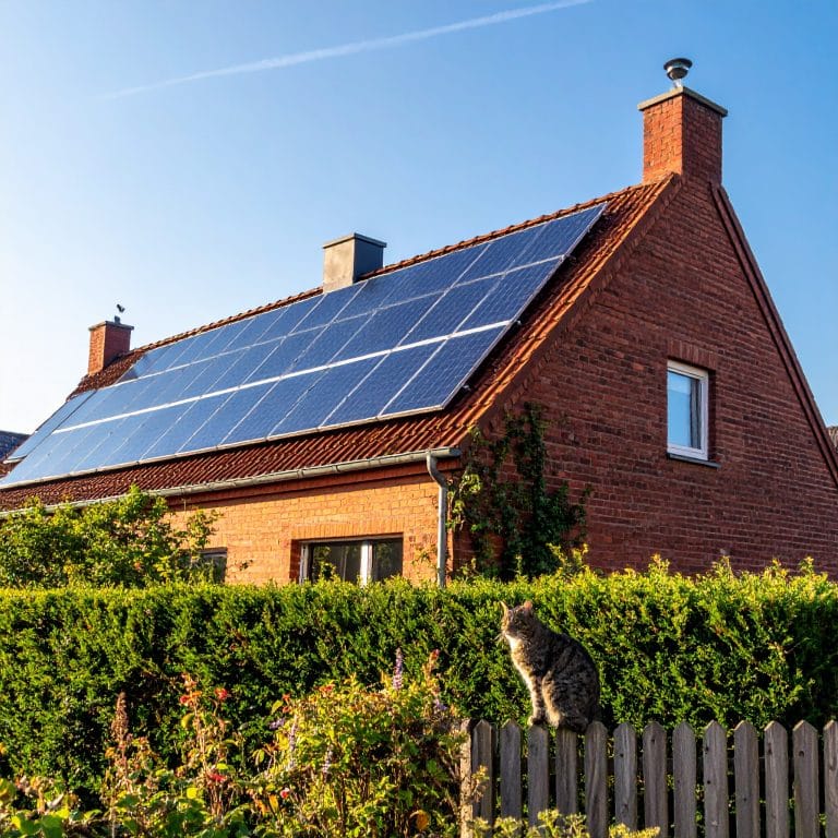 Einfamilienhaus verkauft PV-Strom Überschuss via Energy-Sharing an Nachbarn