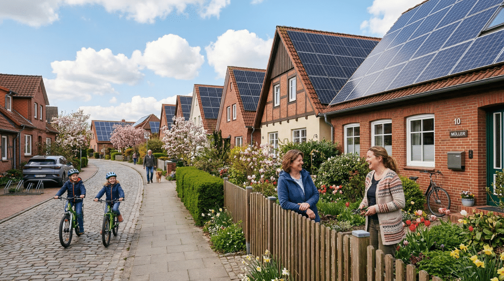 Solarstrom gemeinsam nutzen: In dieser Nachbarschaft profitieren alle von der Energiewende