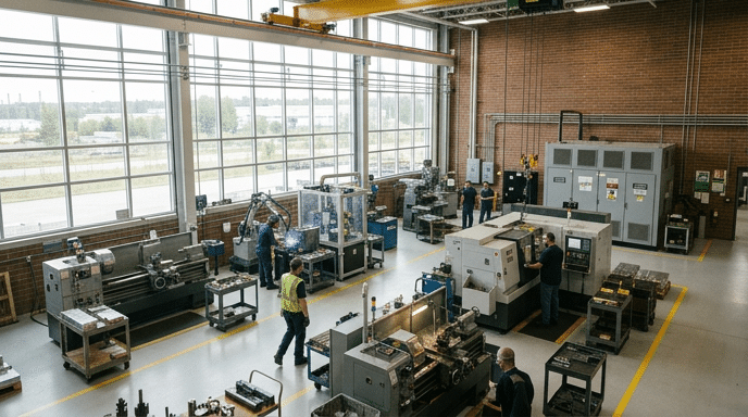 Batteriespeicher für Produktion und Fertigung mit hohen Lastspitzen durch Maschinen